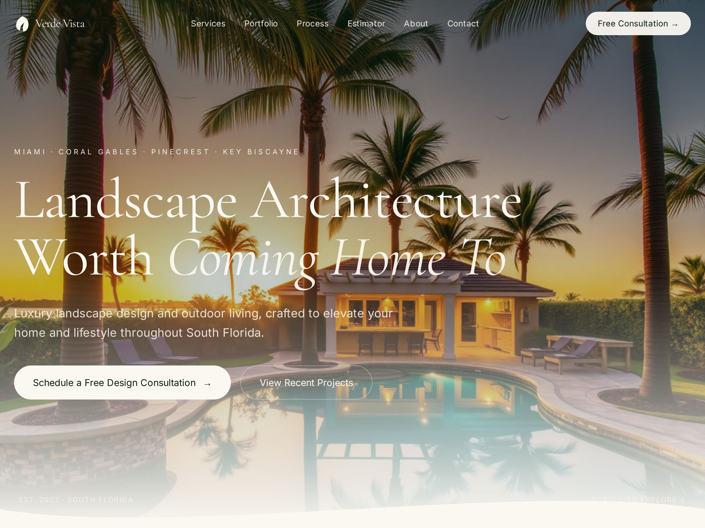 Verde Vista — Landscaping website by SiteSeeing Digital